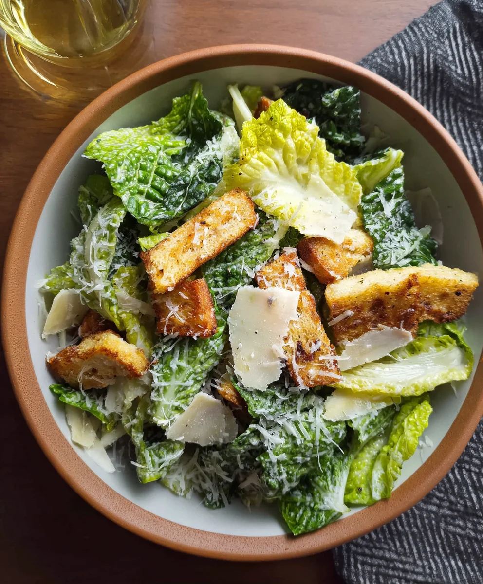 Delicious Vegetarian Caesar Salad Recipe- Easy & Flavorful