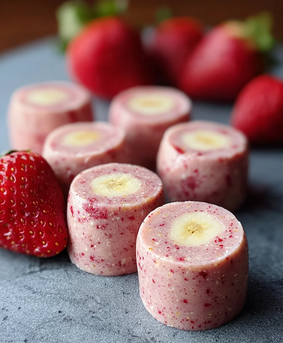 Strawberry Banana Dog Smoothie Bites - Healthy Treat