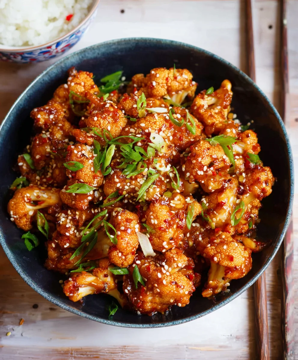 Sticky Sesame Cauliflower- Easy Flavorful Recipe