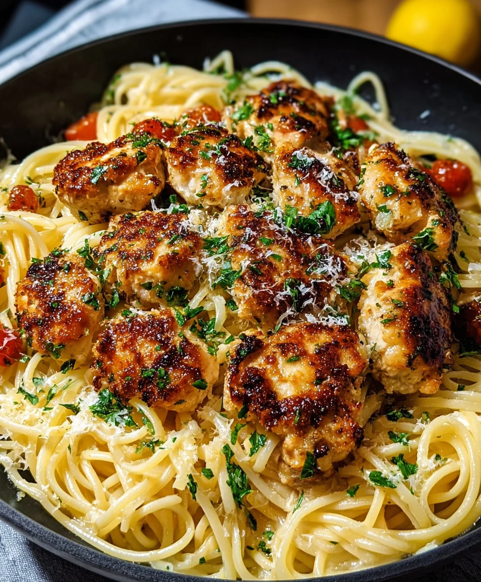 Lemon Parmesan Chicken Pasta - Easy Weeknight Dinner
