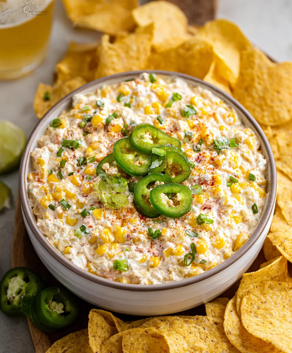 Easy Crockpot Jalapeno Corn Dip Recipe