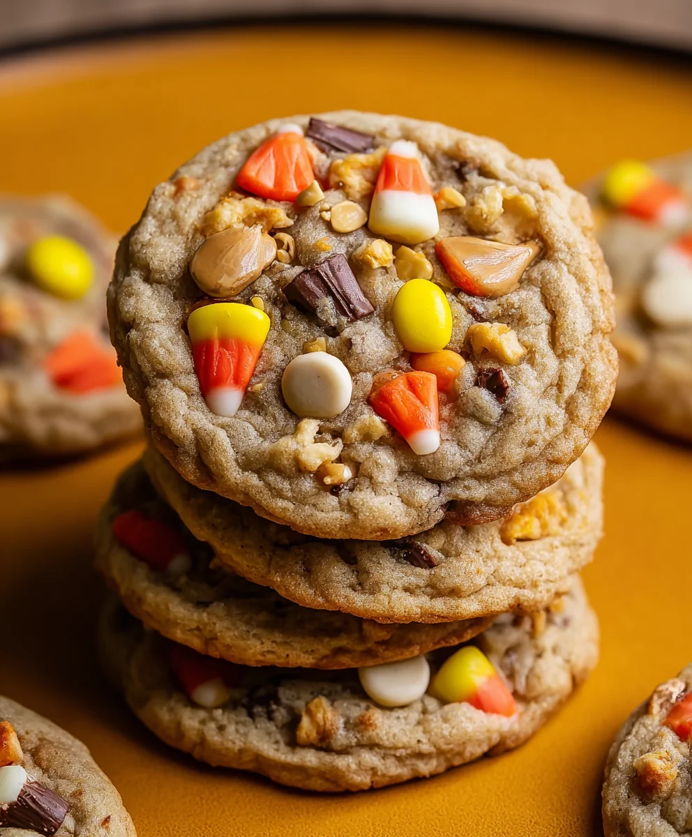 Candy Corn Trail Mix Cookies - Festive Fall Treat
