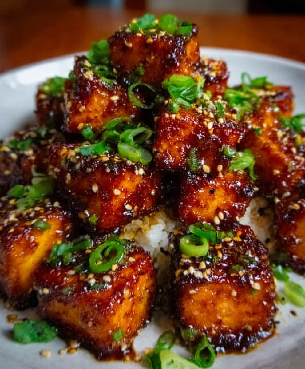 Crispy Honey Garlic Tofu - Amazing Recipe