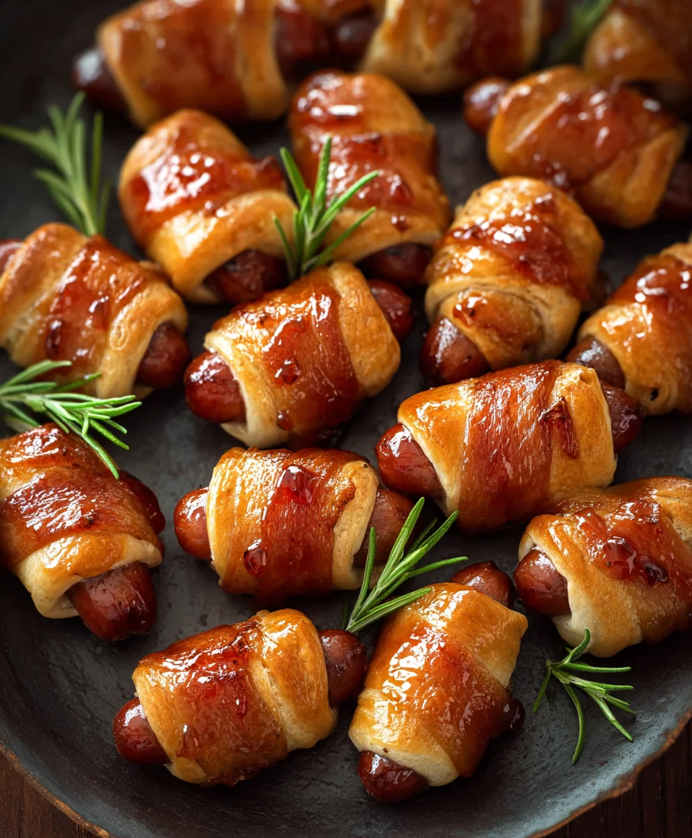 Glazed Pigs in a Blanket - Easy Crowd-Pleaser Recipe