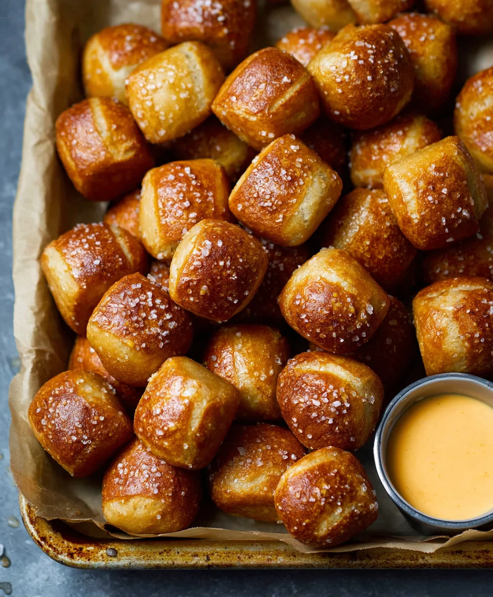 Soft Pretzel Bites- Easy Homemade Recipe