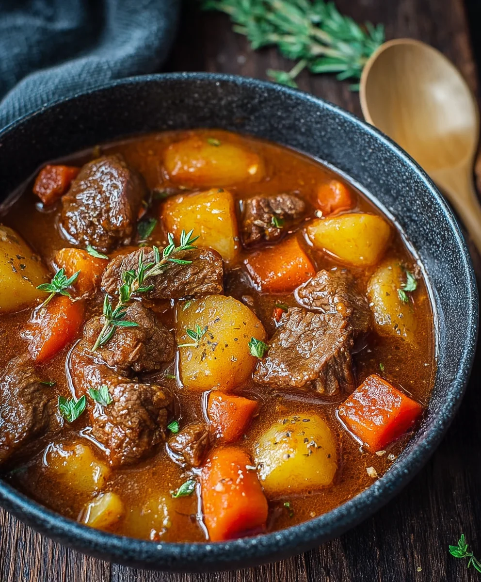 Hearty Homemade Beef Stew Recipe- Easy & Flavorful