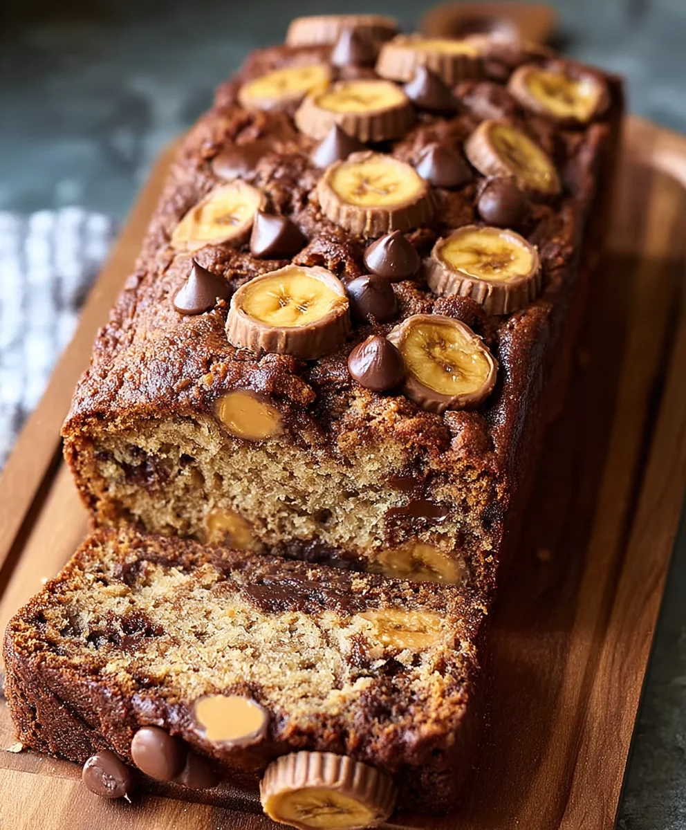 Reeses Peanut Butter Banana Bread-Best Recipe Ever