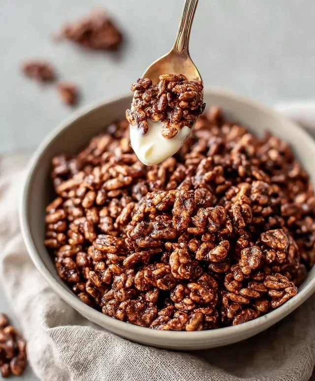 Healthy Crispy Chocolate Puffed Rice Cereal