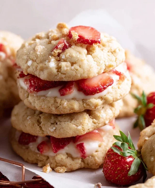 Strawberry Shortcake Cookies