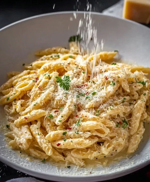 One Pot Creamy Garlic Pasta (Just 20 Minutes!)