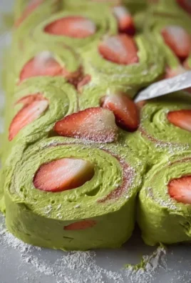 Strawberry Matcha Latte Rolls