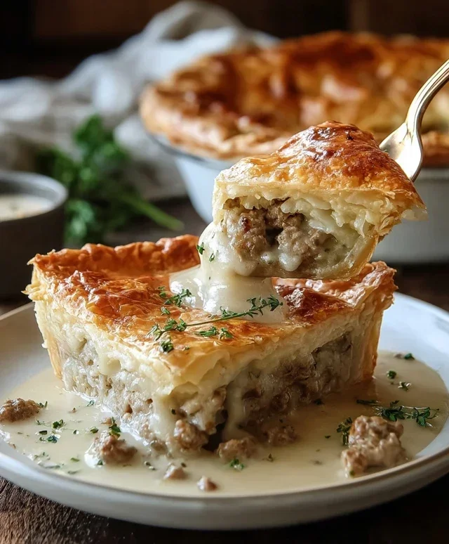 Sausage Gravy Puff Pie
