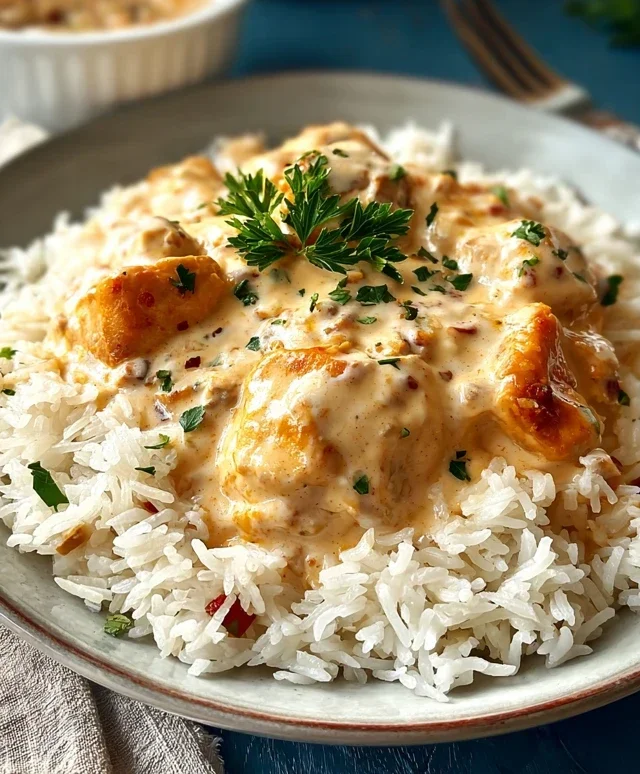 Creamy Smothered Chicken and Rice