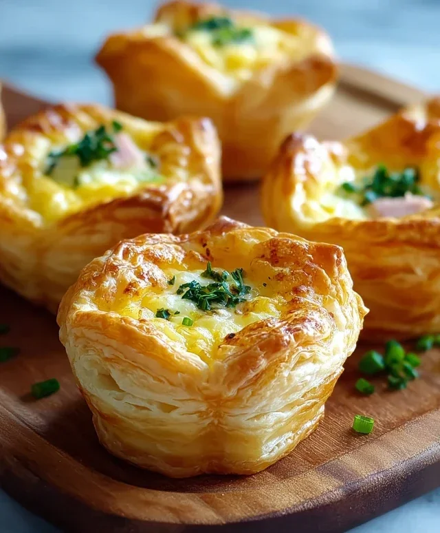 Savory Puff Pastry Cups