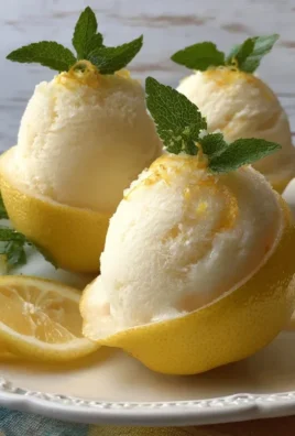 Sorbetto di Limone Dressed Up in a Frozen Lemon Shell