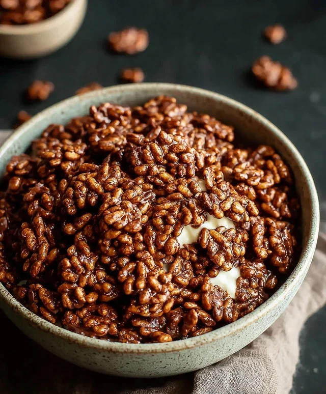 Healthy Crispy Chocolate Puffed Rice Cereal
