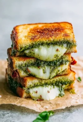 Sourdough Pesto Grilled Cheese