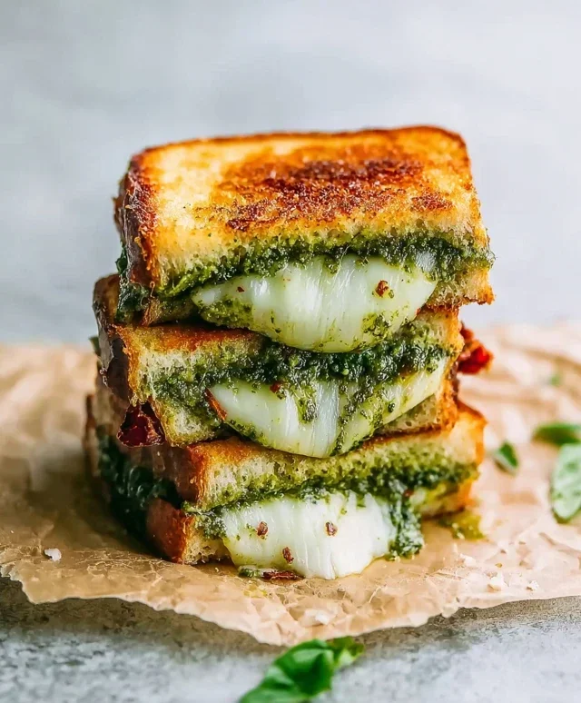 Sourdough Pesto Grilled Cheese