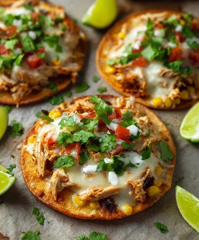 Mexican Rotisserie Chicken Tostadas