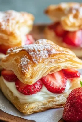 Strawberry Flaky Puffs