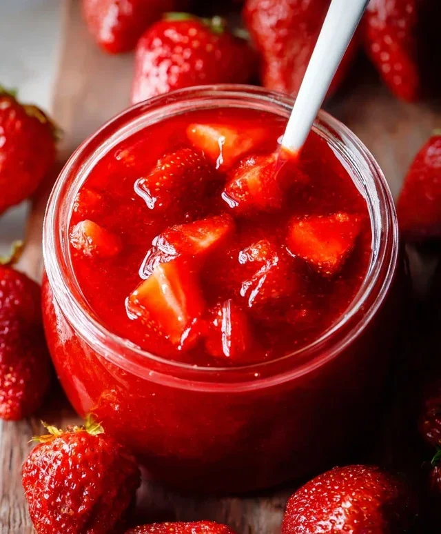 Fresh Strawberry Sauce (Strawberry Topping)