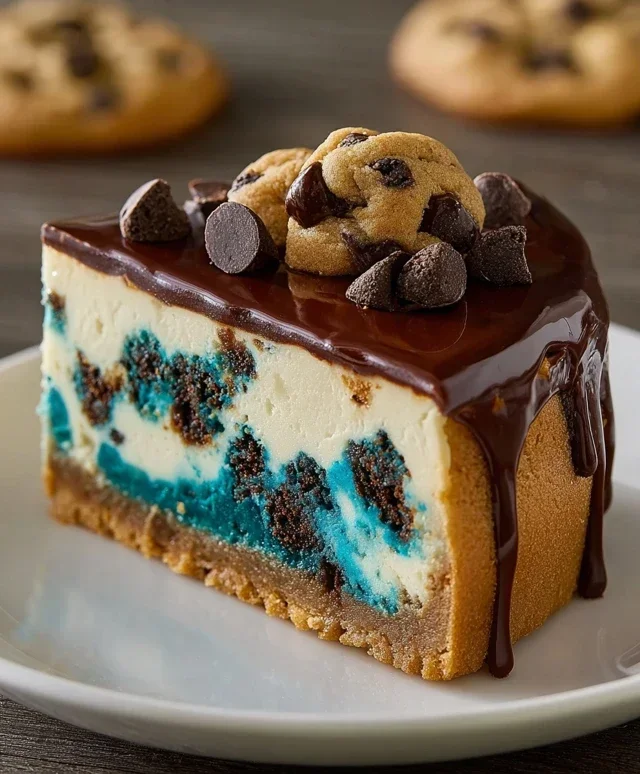Cookie Monster Cheesecake