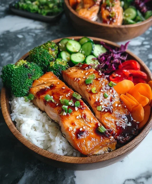 Meal Prep Teriyaki Salmon Rice Bowls