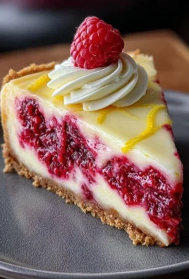 Raspberry Lemon White Chocolate Cheesecake