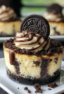 Oreo Overload Stuffed Mini Cheesecake