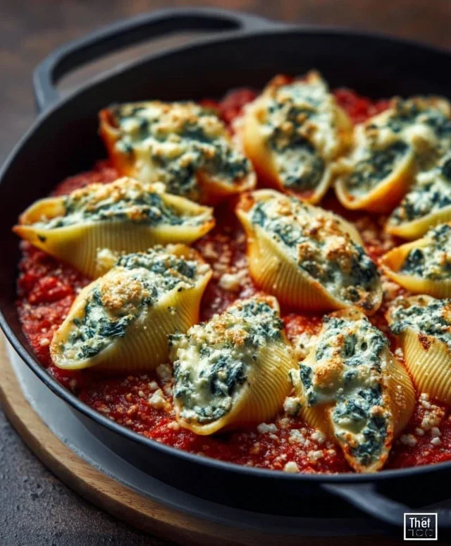 Spinach and Ricotta Stuffed Shells Recipe