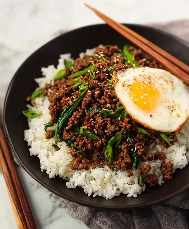 Korean Ground Beef Bowl (25-Minutes)