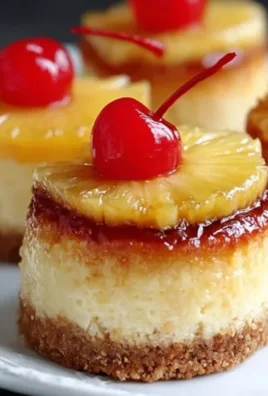 Mini Pineapple Upside-Down Cheesecakes