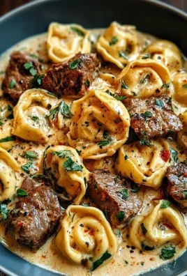 Cracked Garlic Steak Tortellini in Creamhouse Sauce Bliss