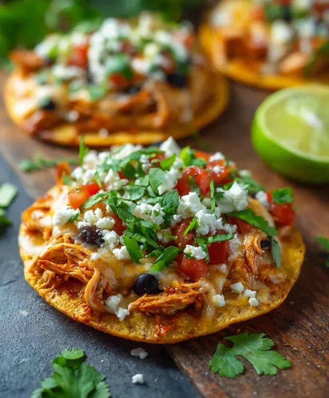 Mexican Rotisserie Chicken Tostadas