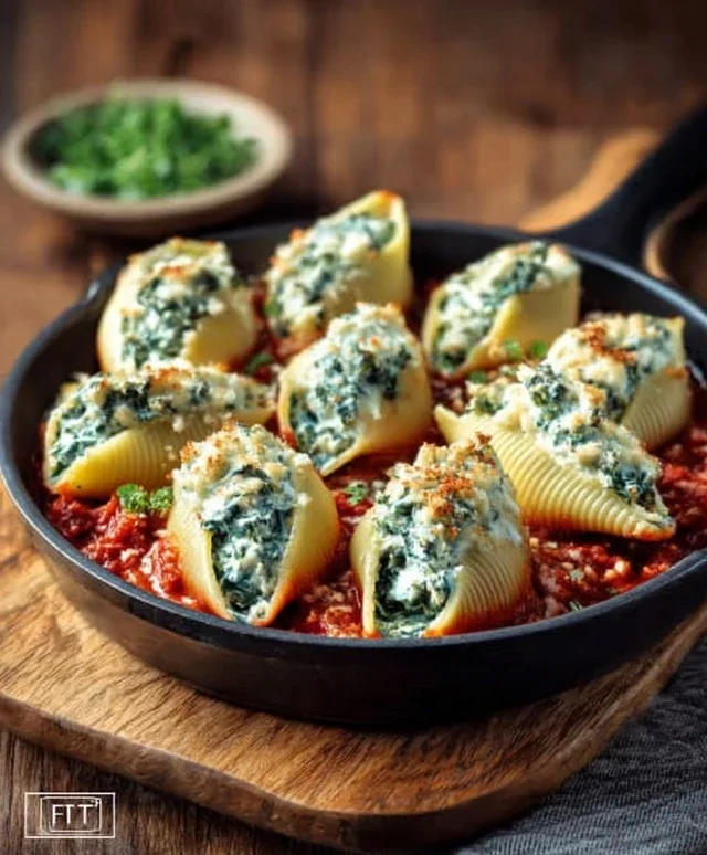 Spinach and Ricotta Stuffed Shells Recipe