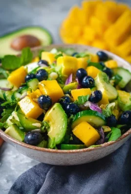 Mango Cucumber Salad with Blueberry and Avocado