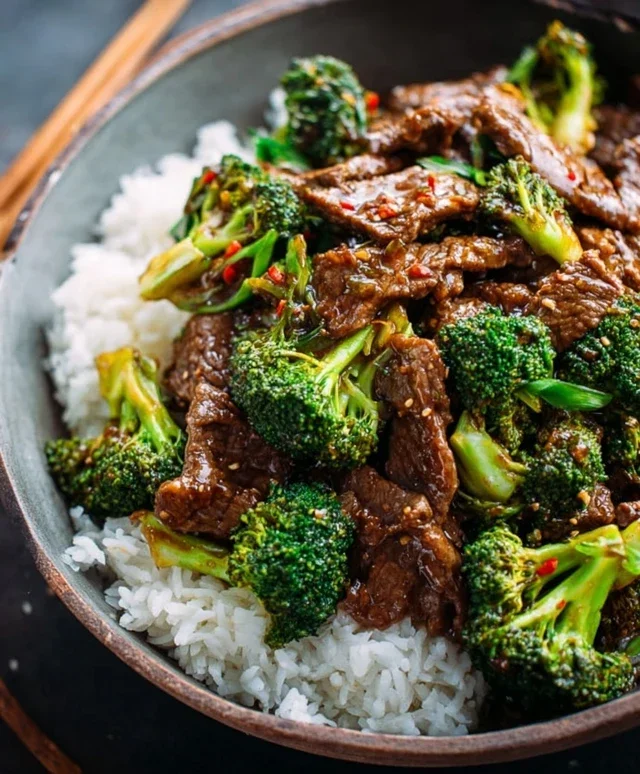 Chinese Beef and Broccoli (牛肉炒西兰花)