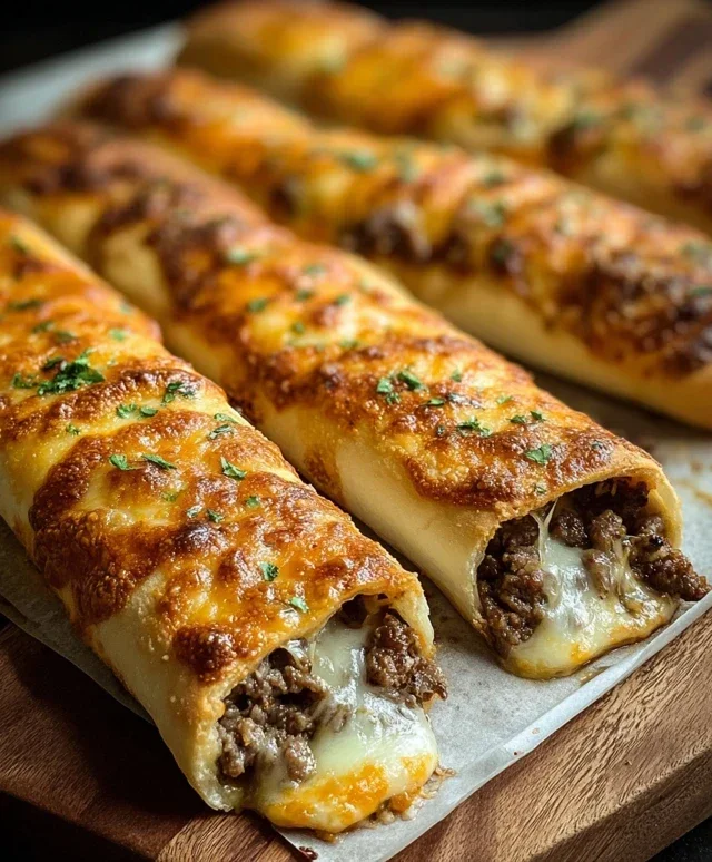 Philly Cheesesteak Stuffed Cheesy Breadsticks