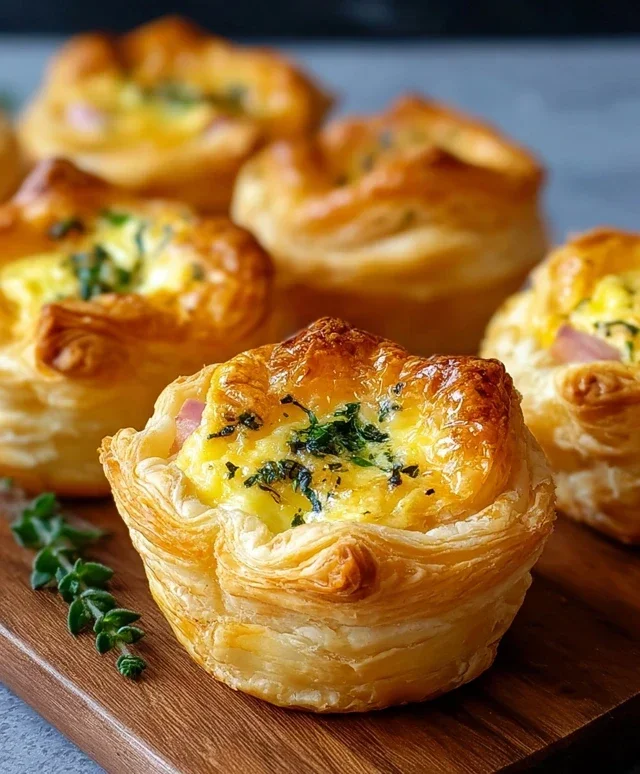 Savory Puff Pastry Cups