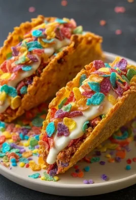 Fruity Pebbles Cheesecake Tacos
