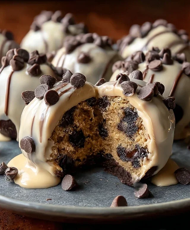 Chocolate Chip Cookie Dough Brownie Bombs
