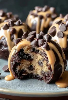 Chocolate Chip Cookie Dough Brownie Bombs