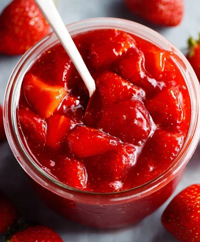 Fresh Strawberry Sauce (Strawberry Topping)