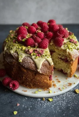 Pistachio Raspberry Cake