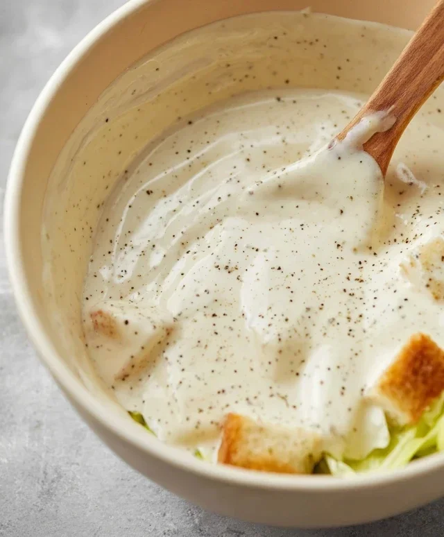 Caesar Salad Dressing (Classic, Creamy & 5 Minutes) 🥗