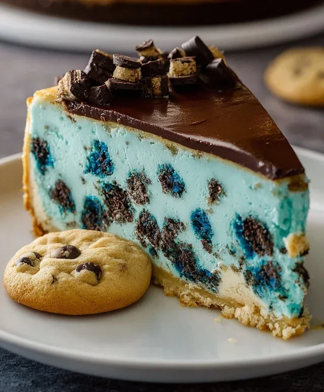 Cookie Monster Cheesecake
