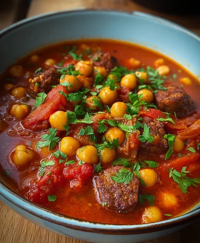 Beef Beef Chorizo Chickpea Stew