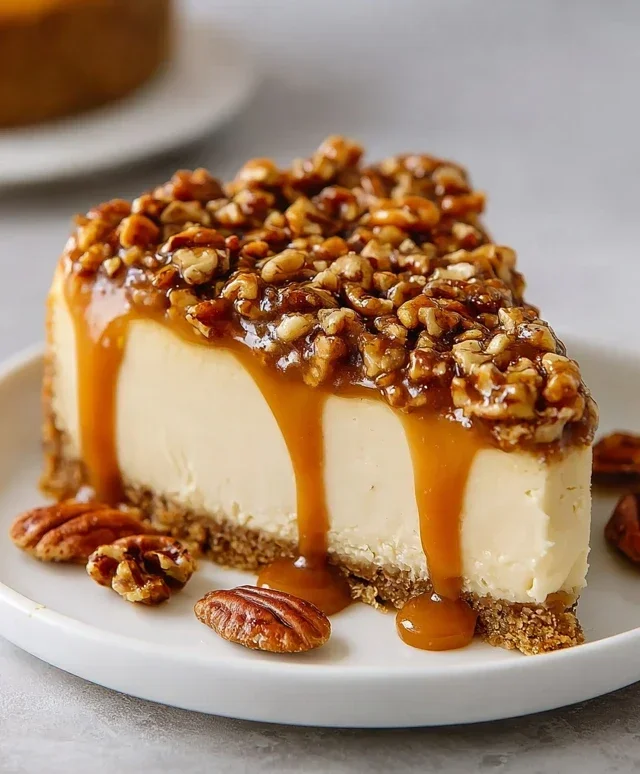 Pecan Caramel Cheesecake