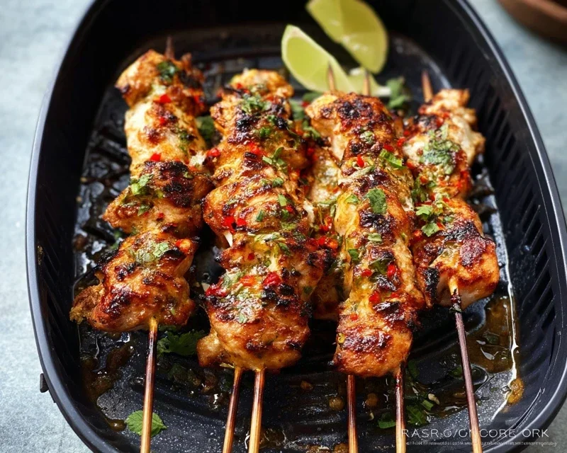 Bang Bang Chicken Skewers