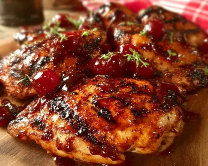 Cherry Dr. Pepper Grilled Chicken